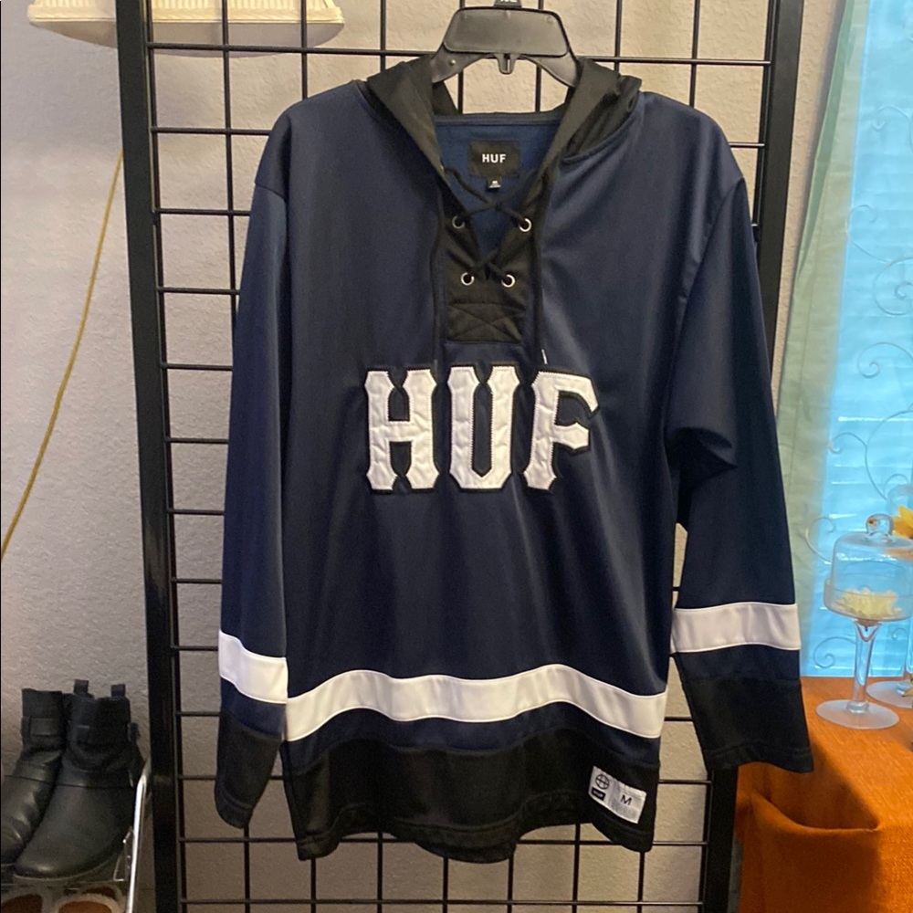 HUF Navy Blue Hockey Jersey
